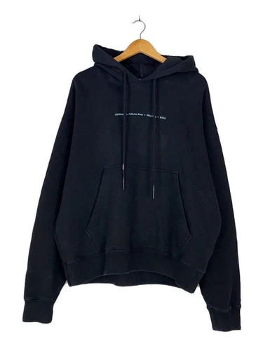 FELPA CON CAPPUCCIO OFF WHITE MARKER SKATE M COTONE NERO OMBBB085F21FLE018 Usata