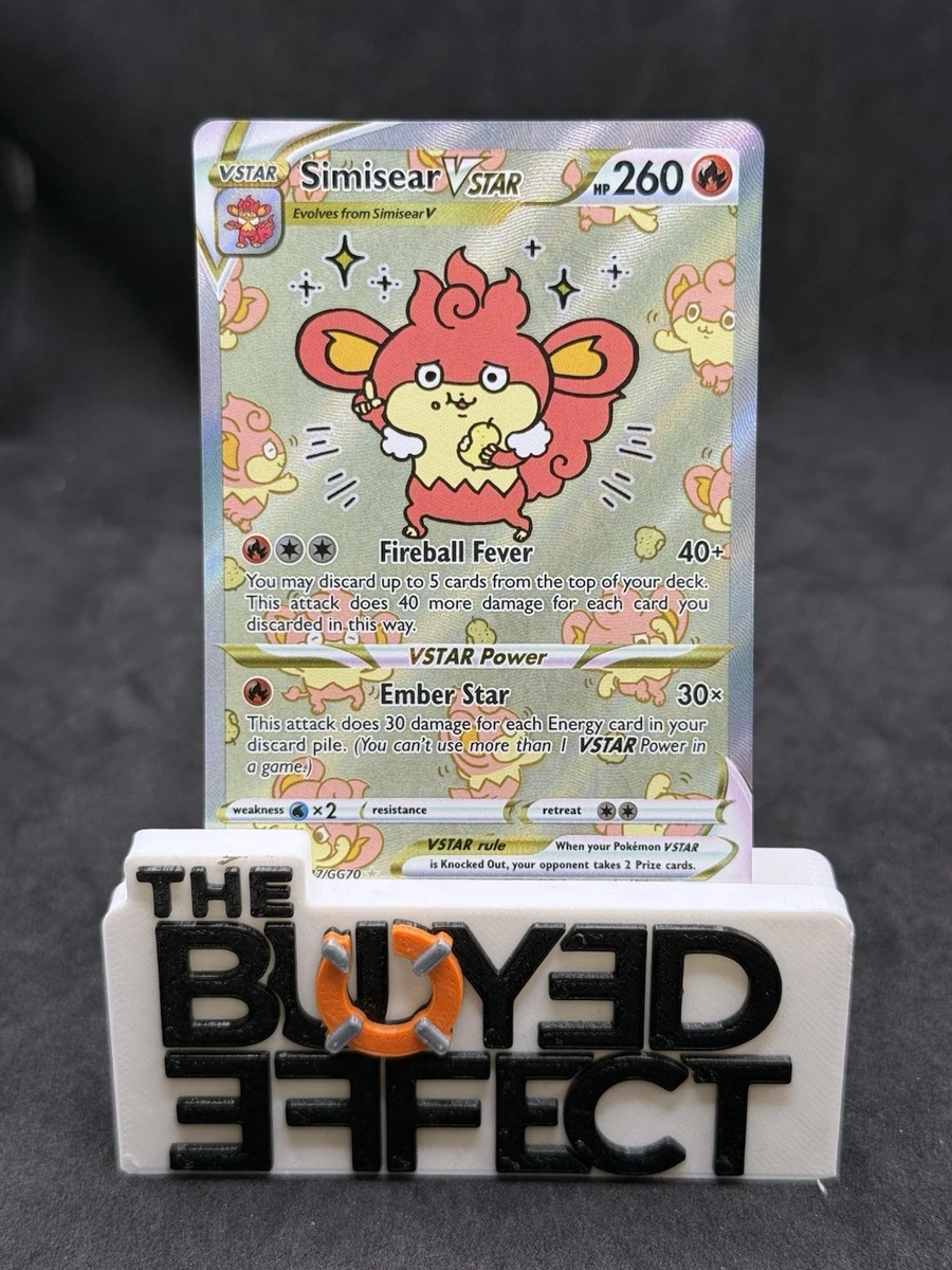 Simisear VSTAR Pokémon TCG Cards for sale | eBay