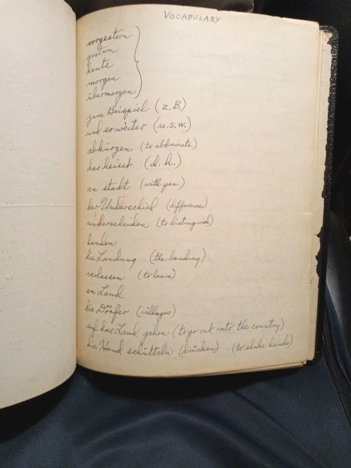 1942 Handwritten In German,School Book. Now A Physicist & Guided Missiles Expert - Image 2 of 4