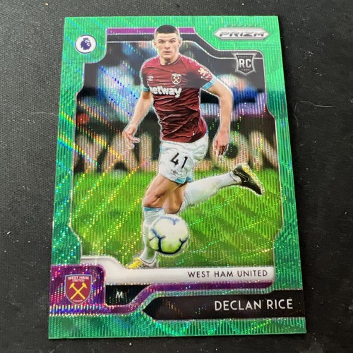 Declan Rice [Green Wave] #7 2019 Panini Prizm Premier League card