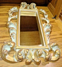 Bombay Company MIRROR 2002 Rococo Gilded Gold  24x13 Ornate Baroque Style    326