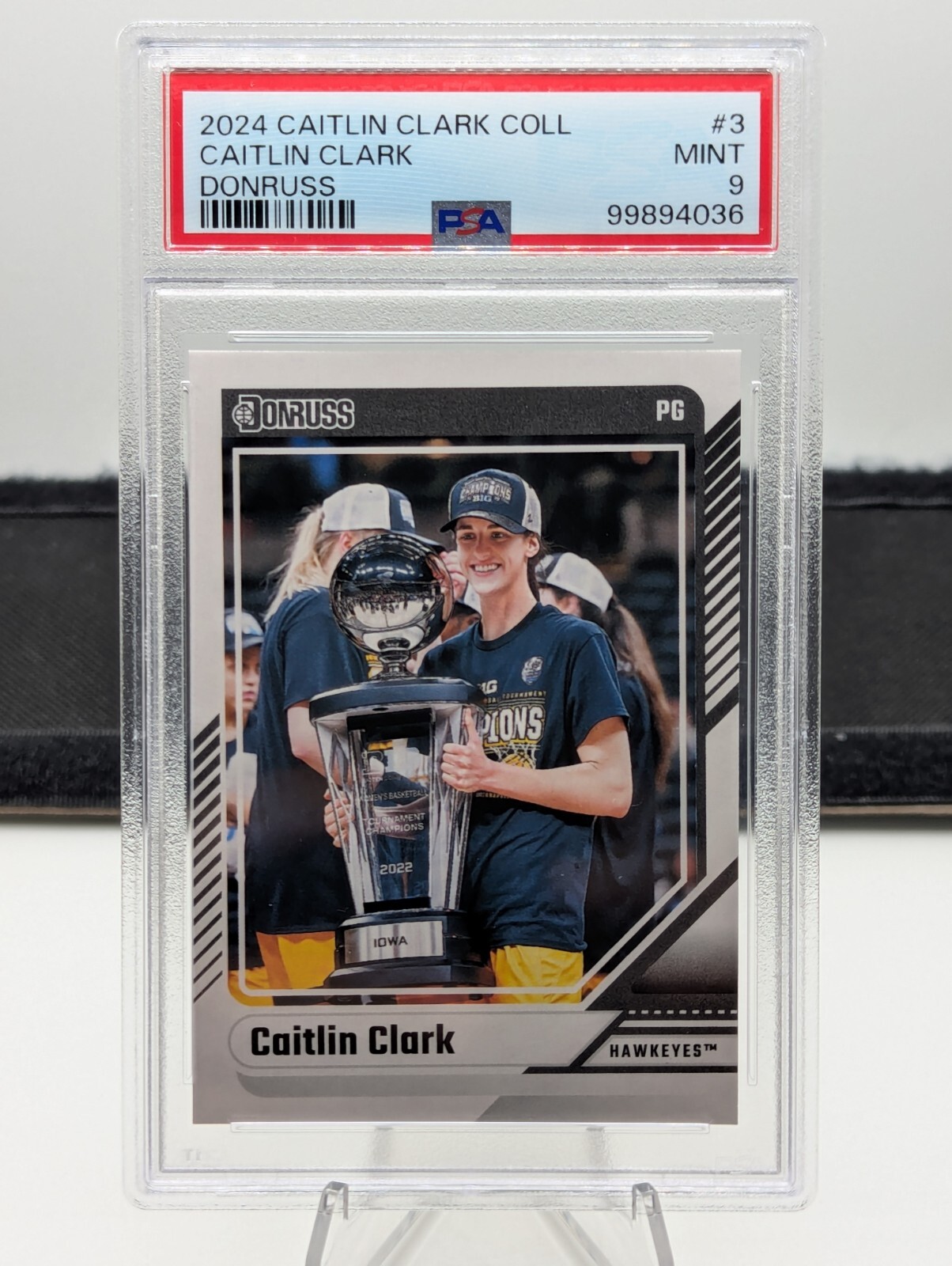 Caitlin Clark 2024 Donruss CC Collection TROPHY RC #3 PSA 9 Rookie Card Indiana Fever Superstar