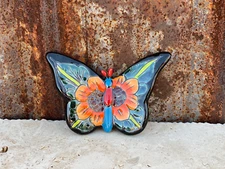 Handcrafted MINI Talavera Butterfly Hand Painted Mexican Folk Art