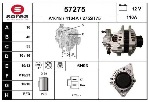 Alternateur Kia Sorento 2.5 CRDi pour résoudre les problèmes de batterie faible