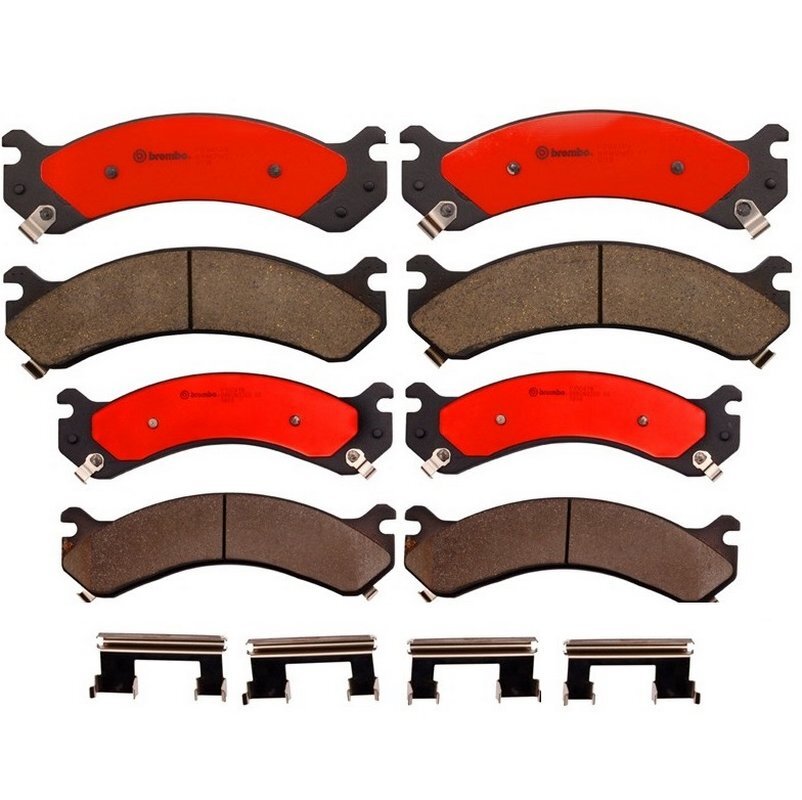 Brembo Front & Rear Brake Pad Set Kit for GMC Sierra 3500 HD 200710