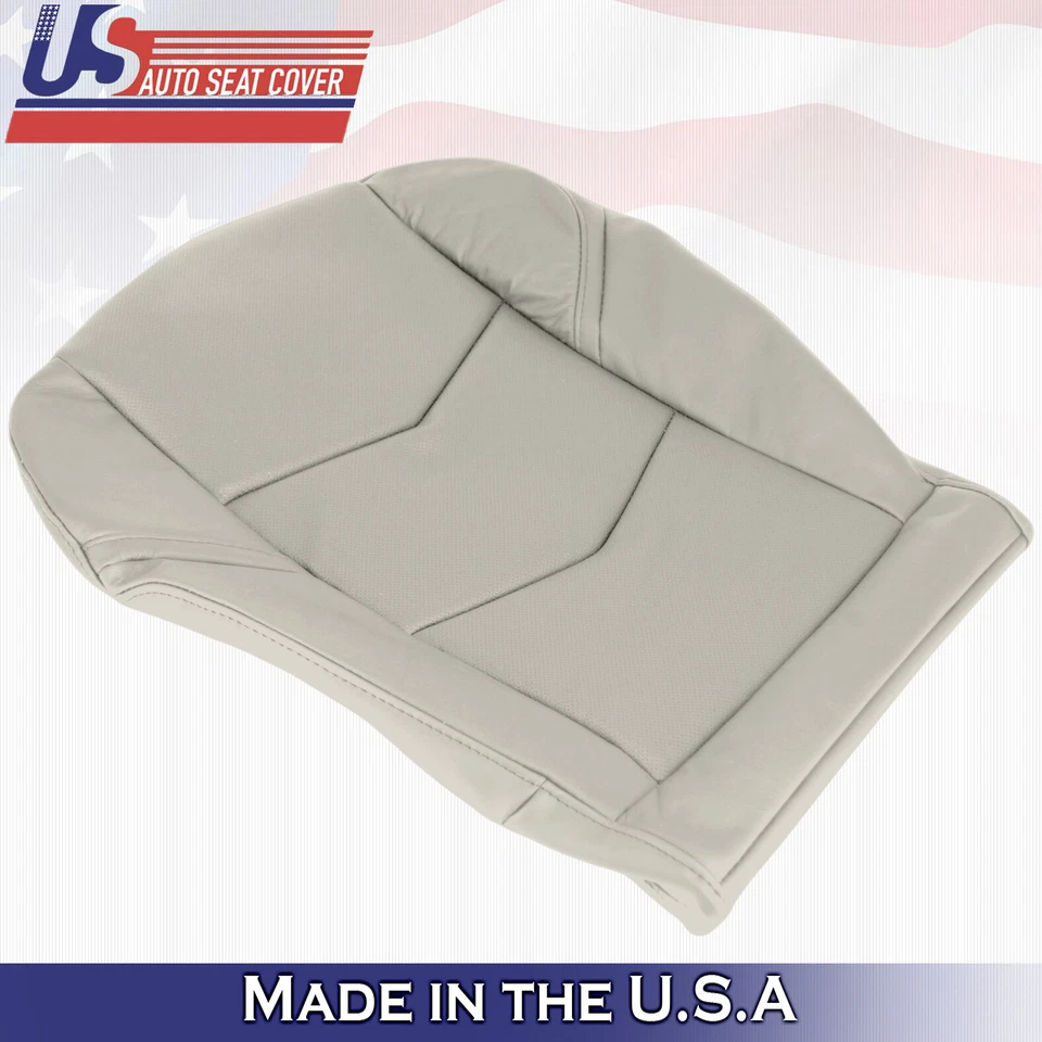 Cubierta de asiento de cuero inferior del lado del pasajero marrón para Cadillac Escalade 2015 a 2020 Foto 2 de 4