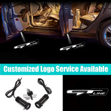 2x Gt Line Led Door Laser Projector Shadow Light For Forte Optima Soul Stinger