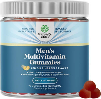 Men'S Multivitamin Gummies with Superfood Complex - Daily Multivitamin for Men G