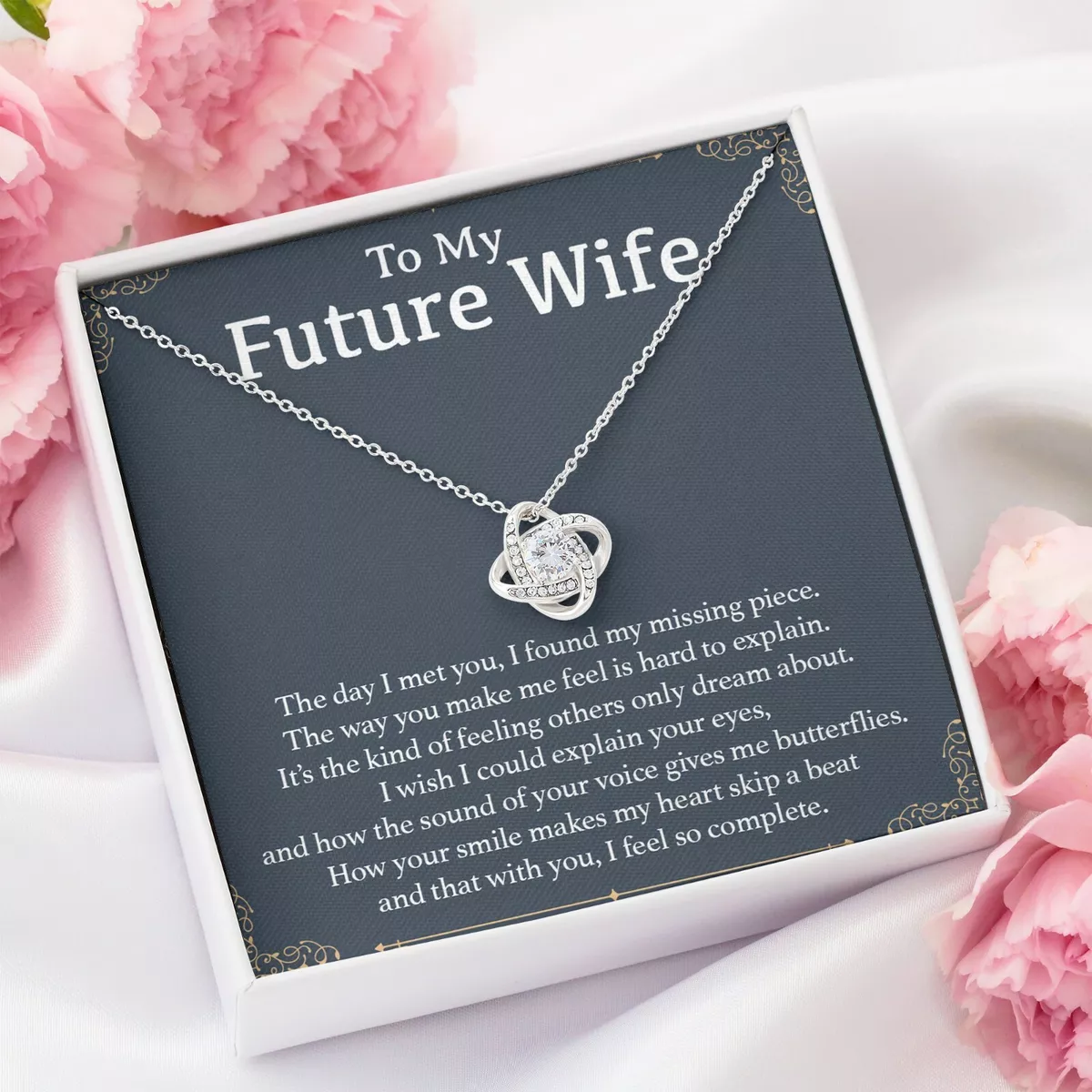 To My Future Wife Necklace Engagement Gift for Future Wife