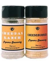 Popcorn Seasoning 2 Pack Cheddar Ranch Cheeseburger