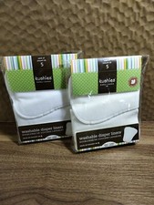 Kushies Washable Diaper Liners Infant Toddler 2 Packs 10 All Together White