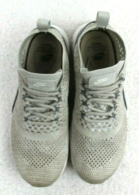 Nike Air Max Thea Flyknit Gray/Shimmer Sneakers 881175-005 Womens
