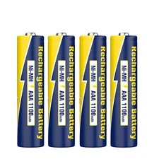 PREMIUM PRO  AAA 1100mAh NiMH Rechargeable Batteries 1.2V 4pcs(4 counts)/Pack