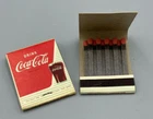 2 1959 Drink COCA COLA Soda Glass FULL Matchbook VINTAGE Advertising