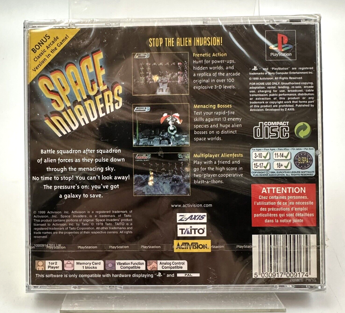 PS1 Space Invaders, New And Factory Sealed 47875109148 | eBay UK