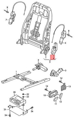 Genuine AUDI SEAT Motor For Backrest Adjustment 4F0959762