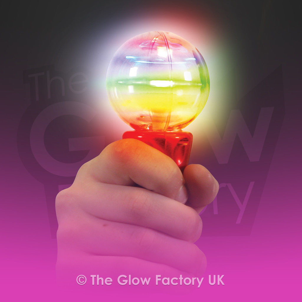 flashing panda meteor storm led changing pattern spinner wand