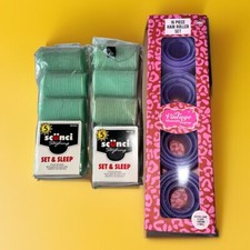 Scunci Foam Hair Rollers Five Pack X2 And One 16 Piece Roller Set Lot Of 3 Packs