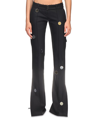 David Koma Mirror Trousers DK03TR Size : 14 UK/10 US $1675 Black/Silver