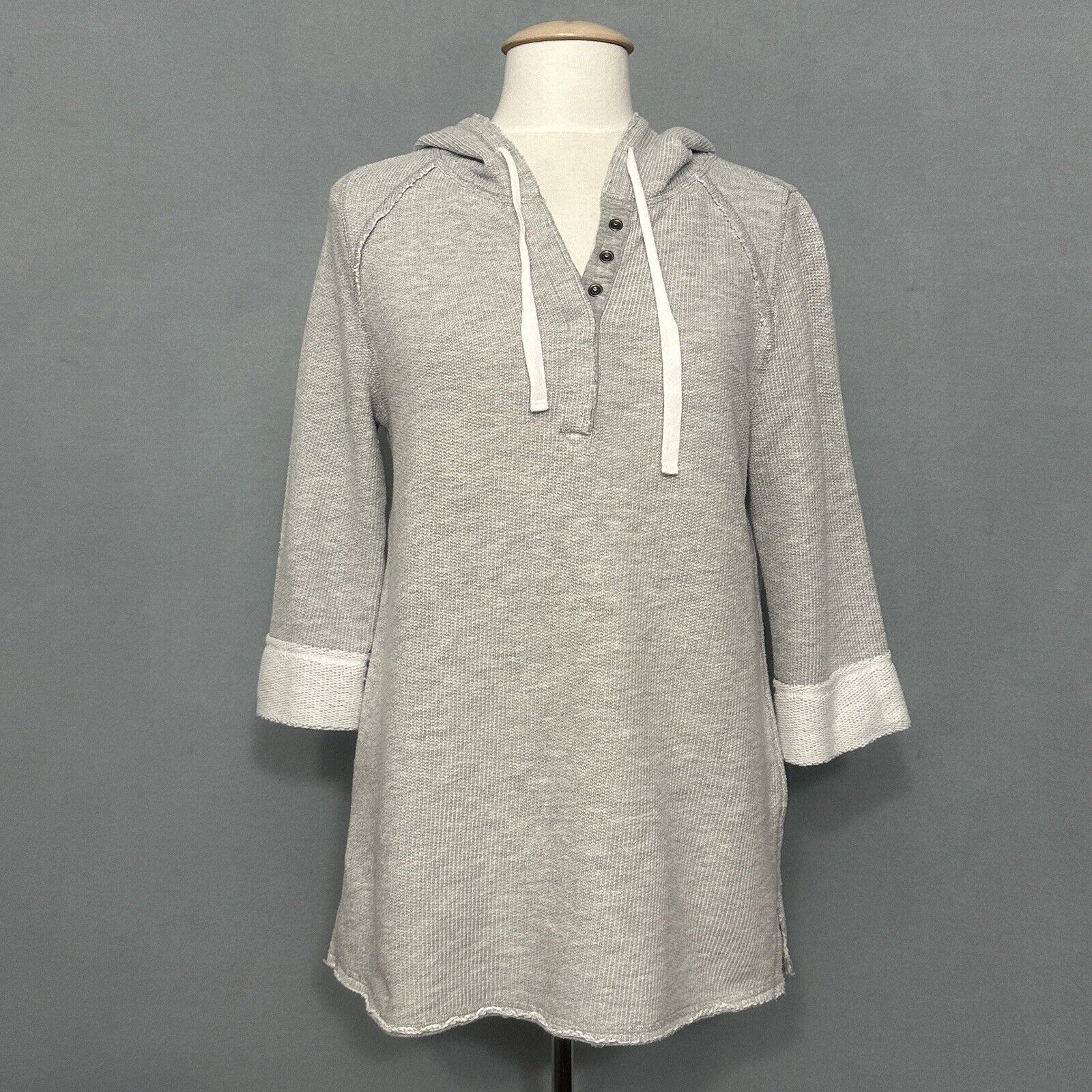 Soft Surroundings Womens Sweater Medium Gray Ther… - image 1