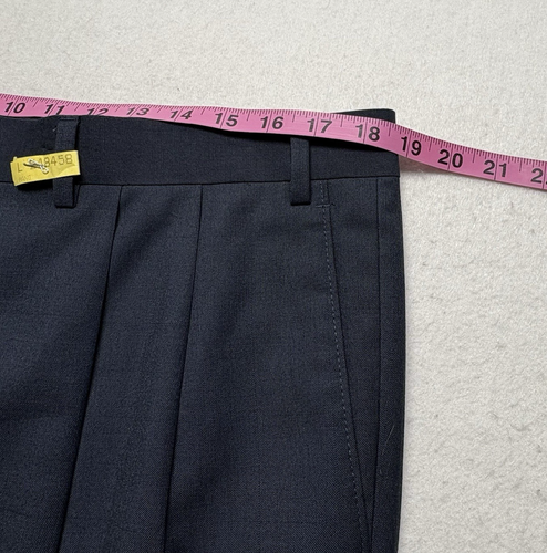 Ralph Lauren Blue Label Herren Anzughose Größe 36x32 Plissee Bündchen Saum Büro 28-4 - Bild 8 von 10
