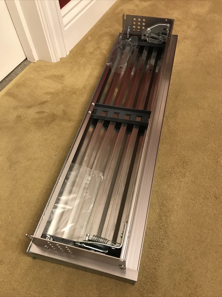 Subzero Fridge Freezer Grill Part W/ Frame , Hinges & Plinth New! (Slight Dent) - Image 3 of 4