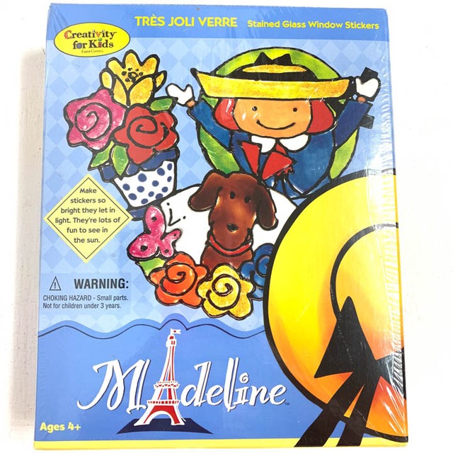 Madeline Stained Glass Window Stickers Kids Craft Kit Tres Joli Verre