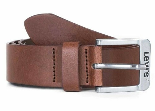 MENS LEVIS BRANDED LOGO LEATHER JEAN 