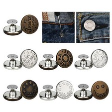 3 St&uuml;ck abnehmbare Jeanskn&ouml;pfe abnehmbar reduzierte Taille Gr&ouml;&szlig;e f&uuml;r Cowboy Kleidung