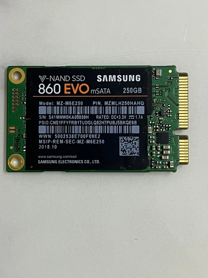 Samsung MZ-M6E250BW 860 EVO mSATA 250GB Solid State Drive For Dell Lenovo Laptop - Image 3 of 4