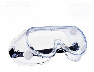 safety goggles over glasses clear lens