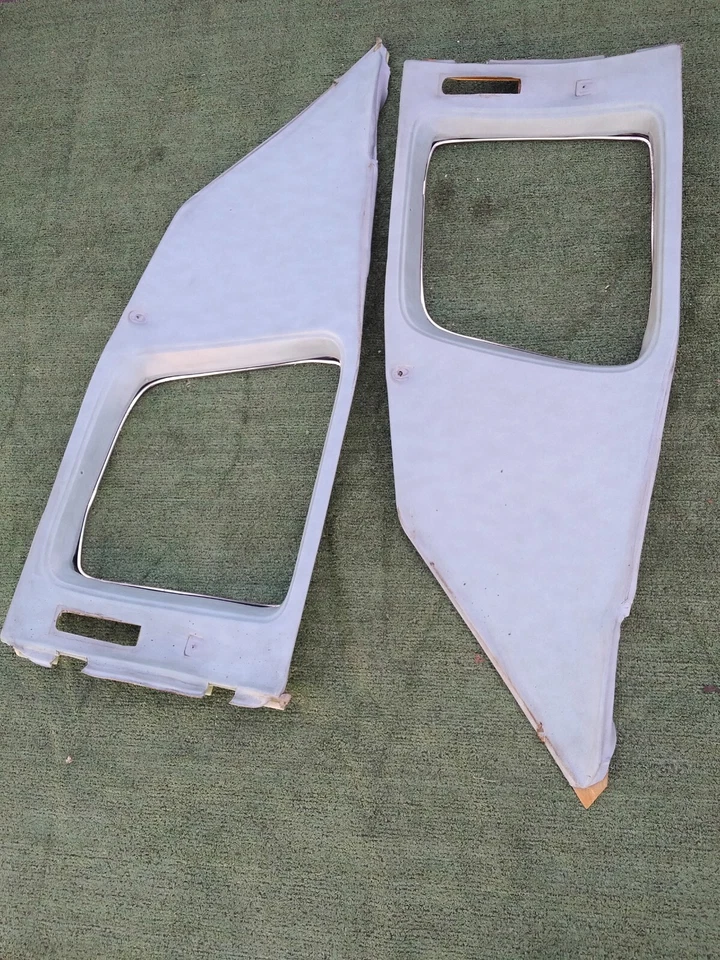 74 75 76 Cadillac 1974 cupé deVille paneles de vela interiores (azul claro) fabricante de equipos originales. Foto 2 de 4