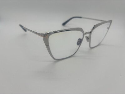 Tom Ford TF5945-B 016 Shiny Palladium Eyeglasses 56-16-140mm Comes w/ Full Set