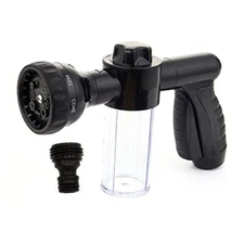 Car Wash Foam Gun Water Hose Sprayer Nozzle with Soap Foam Dispenser Bottle