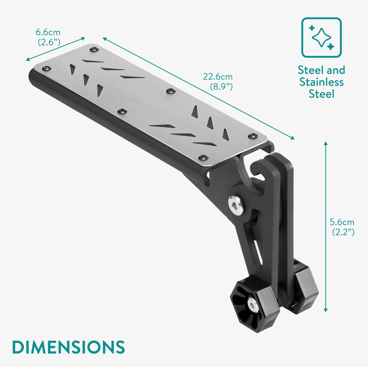 Gradino Pieghevole Per Portiera Auto FAELNK - Regolabile 7 Angoli, Antiscivolo - Porta 250kg Per SUV - Foto 3