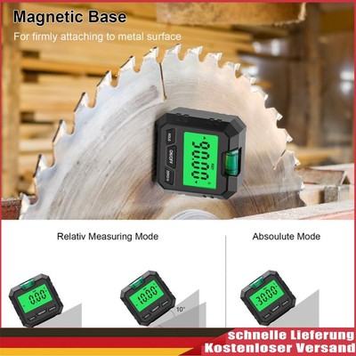 DE Digital Protractor Convenient Inclinometer for Carpentry Building Masonry Bev