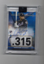 2023 Topps LUMINARIES Francisco Alvarez HIT KINGS RC AUTO 5/10 NY METS HKAR-FA