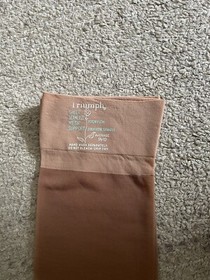 3 Pair Vintage Boxed Triumph garter stockings Mesh 9 1/2-10 Pink Sand