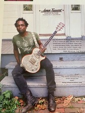 The Roots, Kirk Douglas, James Trussart Guitars, Full Page Vintage Print Ad