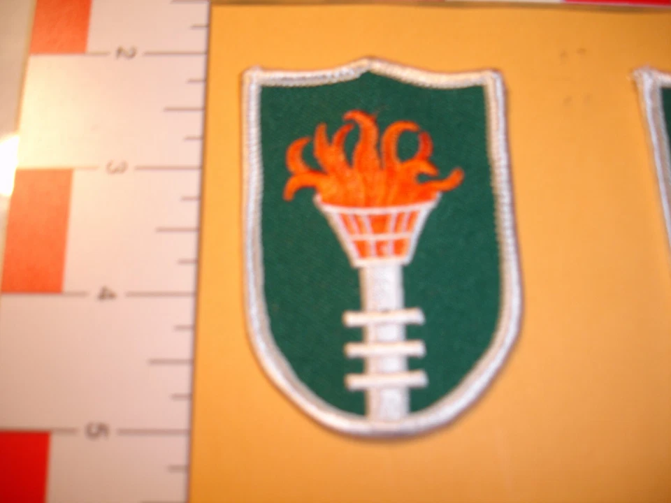 Soccer/Football patch and Olympic torch patch 8 total patches - Image 3 of 4