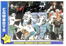Ed (Too Tall) Jones autographed signed autograph Dallas Cowboys 1985 Fleer card