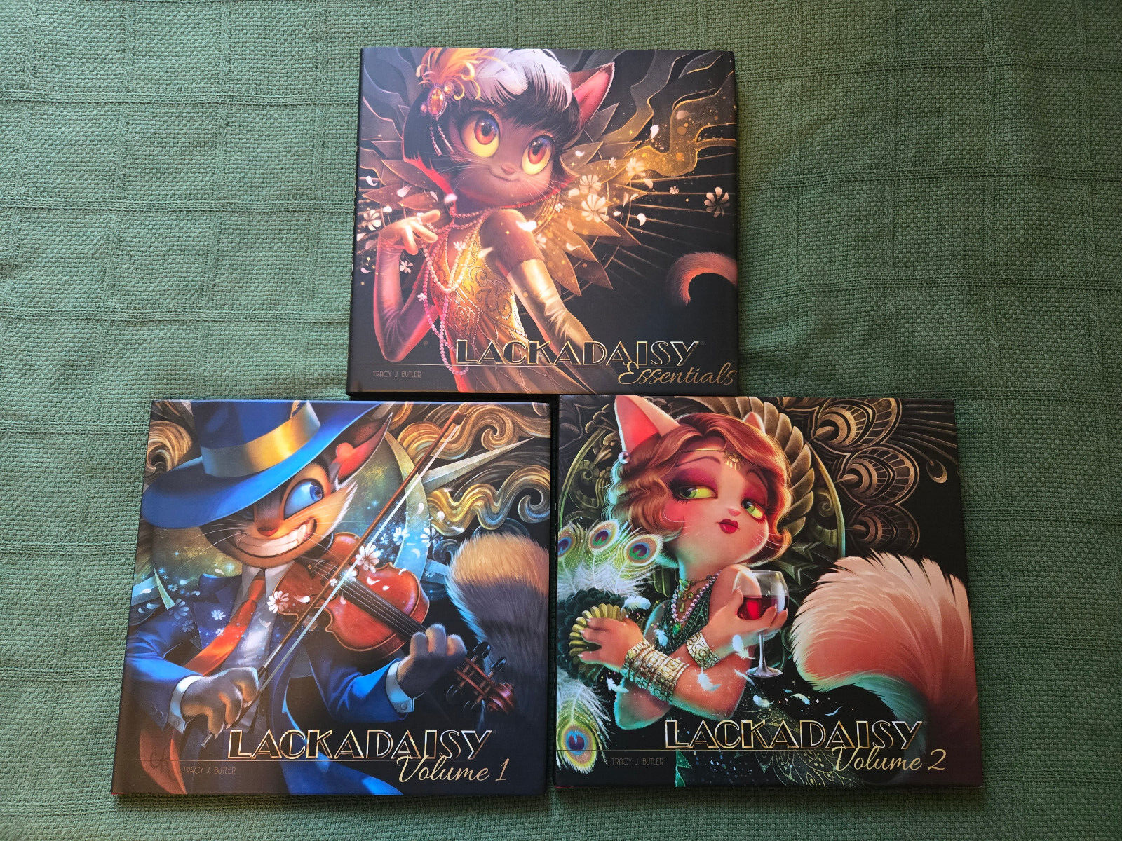 Lackadaisy Hardcover Volume 1, 2, and Essentials Tracy Butler Iron Circus 2024