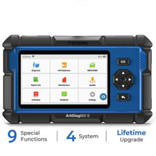 2026 TOPDON AD600S OBD2 Scanner Car Diagnostic Tool Engine ABS SRS AT Oil TPMS