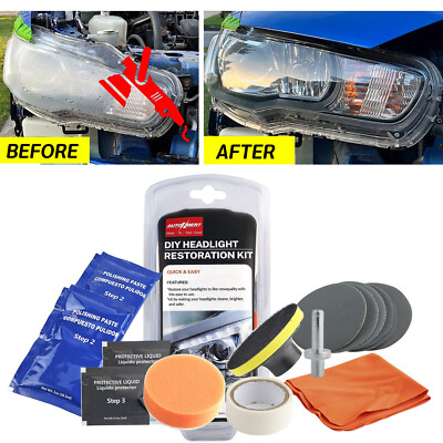 Auto Frontscheinwerfer  Reparatur Polier  Set Scheinwerfer Politur Aufbereitung