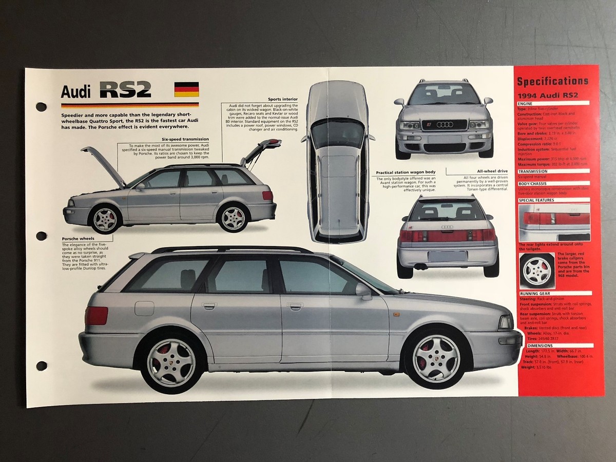 1993 - 1995 Audi RS2 Station Wagon 