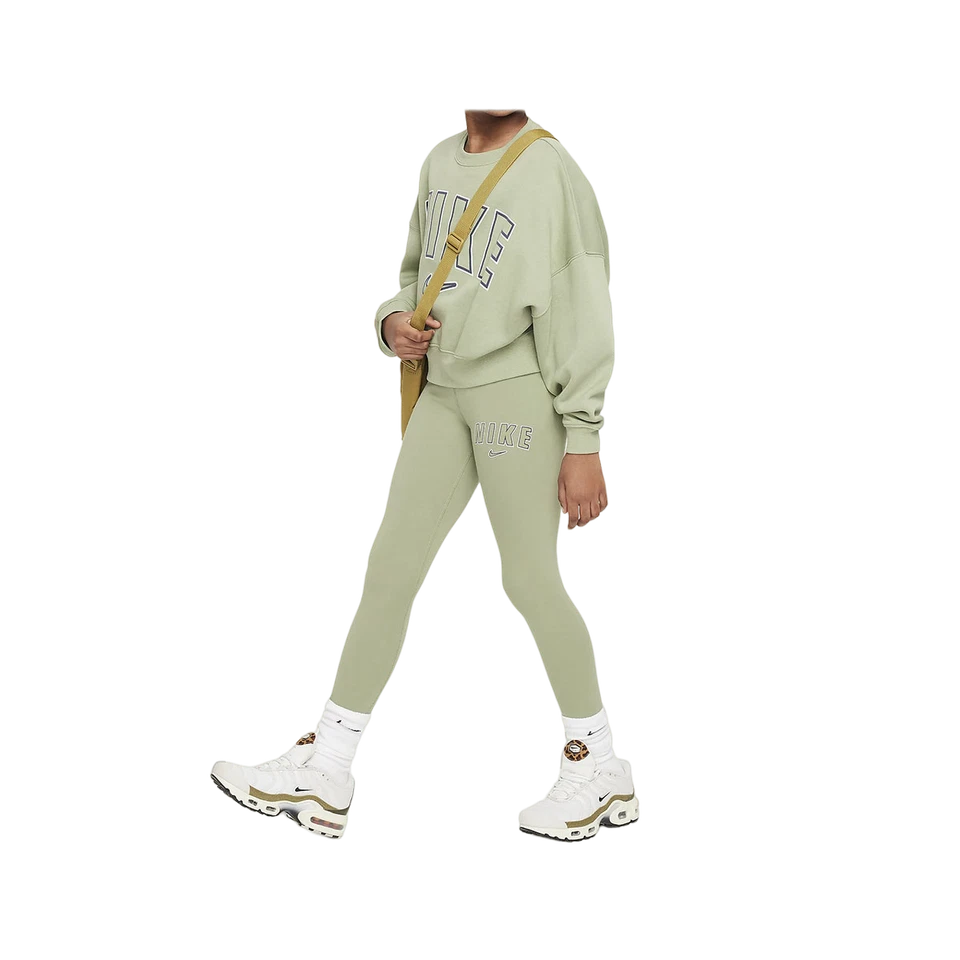 Nike Ropa Deportiva para Niñas Tendencia Cintura Alta Leggings FN7718-386 Verde Aceite 2XS-2XL Foto 3 de 4