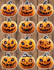 Halloween Pumpkin Die Cut Vinyl Stickers Scrapbooking Laptop Waterbottle
