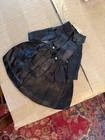 Vintage Barbie 1963 Fashion Pak Black Satin Coat Jacket With Original Tag
