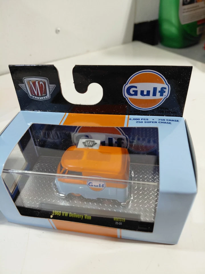 3 NIP M2 Machines 1:64 Die Cast Gulf Vehicle w/Display (VW Bus Shelby Challenger - Image 4 of 4