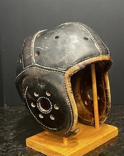 Antique Vintage 1920’s Leather Football Helmet EX